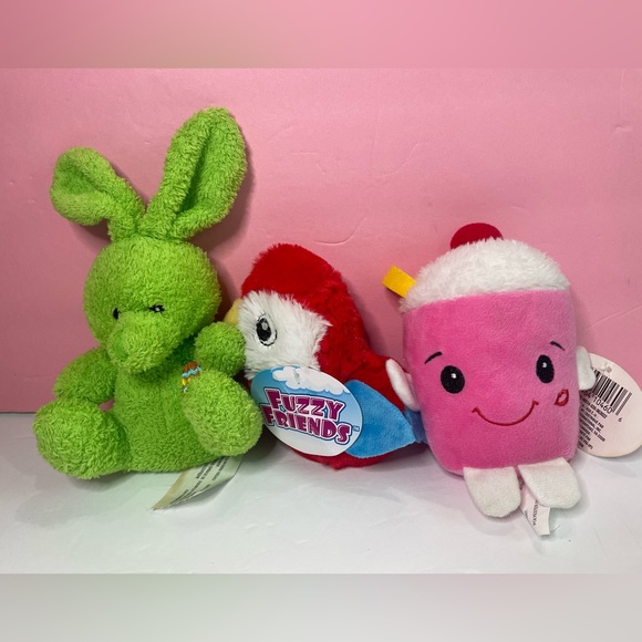 greenbrier Toys Fuzzy Friends Plush Lot Of 3 Bunny Bird Shake Dog Chews Soft Poshmark